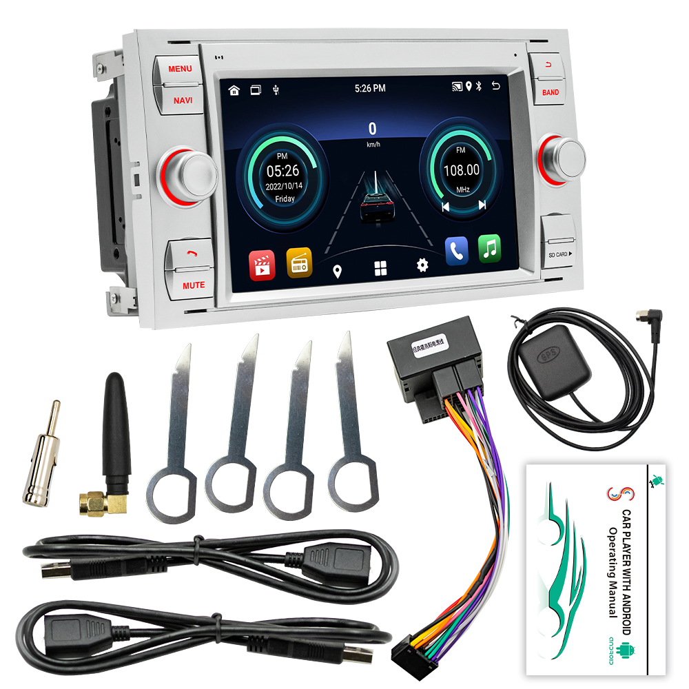 Autoradio Android pour Ford Focus 2 Mondeo S C Max Kuga, KtGalaxy ATIC 7, WIFI, GPS, Lecteur LimitÃ©, 2Din n° 6