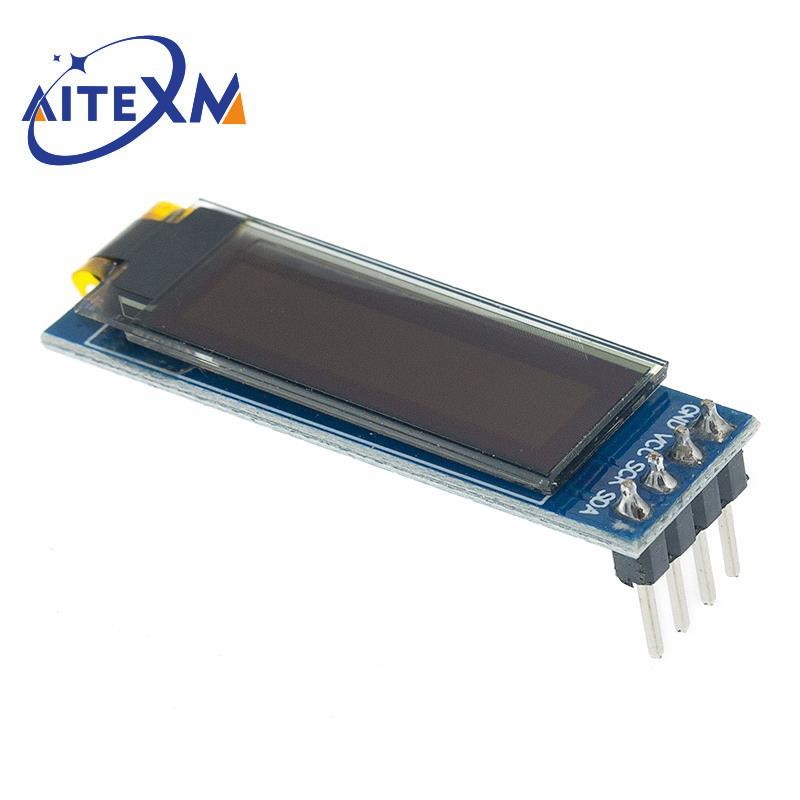 Ã‰cran OLED LCD LED, technologie IIC, communication pour Ardunio, blanc et bleu, 0.91 pouces, 0.91 pouces, X32 n° 5