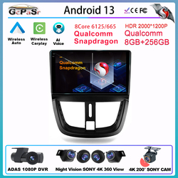 Qualcomm-Autoradio Android pour KIT 207, 2006-2015, Navigation GPS, VidÃ©o, DSP, 4G, BT, Wifi, No 2Din, DVD Dash, Lecteur Carplay