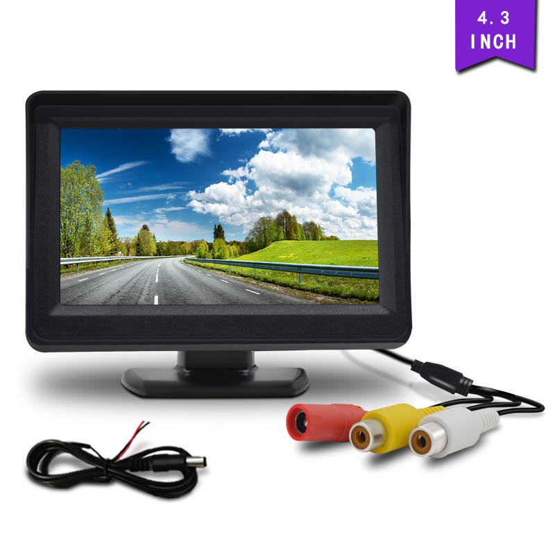 Ã‰cran de voiture avec camÃ©ra de recul, Ã©cran de voiture TFT LCD, Ã©cran de document pour DVR TV, vision HD, capteurs de stationnement en marche arriÃ¨re, radar, 4.3 pouces, 5 pouces n° 2