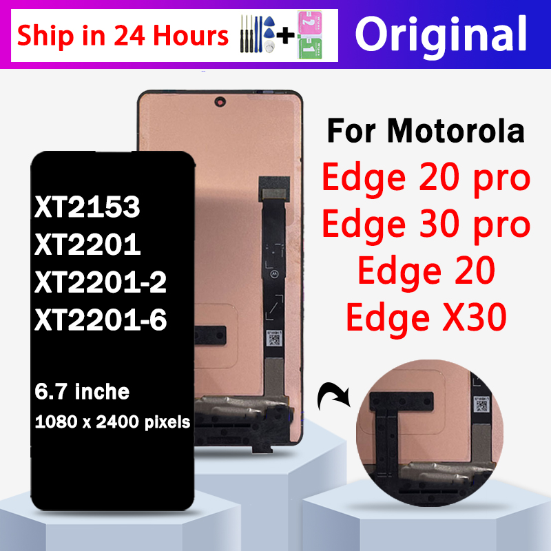 Ã‰cran tactile LCD d'origine pour Motorola Edge 6.7 Pro, assemblage numÃ©rique pour Motorola Edge 30 Pro, Ã©cran LCD Edge X30, 20/20 pouces n° 1