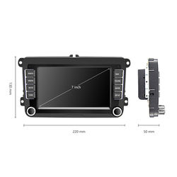 Autoradio Android 10, 7 Pouces, GPS, WiFi, CarPlay, StÃ©rÃ©o, Accessoires pour Voiture VW Golf MK5 MK6 Jetta RCD330 small picture n° 6