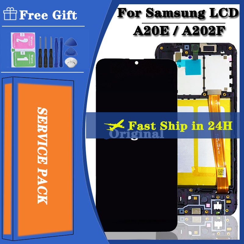 Original A20E LCD pour Samsung Galaxy A20E Affichage 5.8 SM-A202F A202DS A202F/DS AAthLCD Ã‰cran Tactile Assemblage n° 1