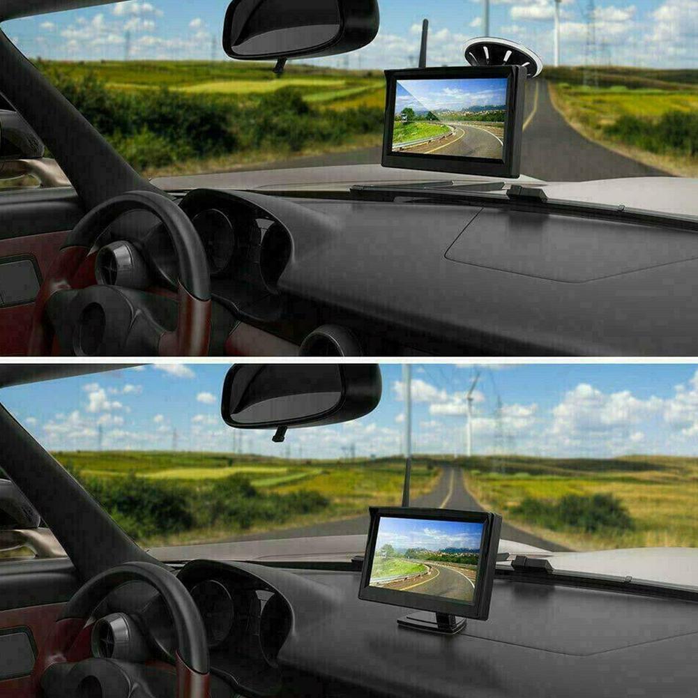 Moniteur de Voiture TFT LCD HD NumÃ©rique 16:9 de 4.3 Pouces, Ã‰cran 800x480, EntrÃ©e VidÃ©o 2 Voies, ColorÃ©, pour PaupiÃ¨res, CamÃ©ra de Rectransistors, DVD, VCD, W9W1 n° 6