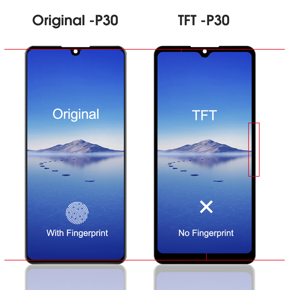 Ã‰cran d'affichage avec cadre pour Huawei P30 LCD Ã©cran tactile HÃ©bergements eur remplacement 100% testÃ© P30 ELE-L29 L09 AL00 TL00 n° 5