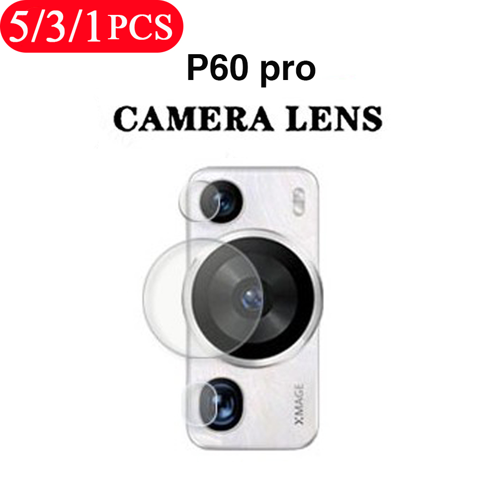 Film de protection HD pour objectif de caméra de smartphone Huawei P60, protecteur d'écran P50 Pocket P40 lite P30 pro P50E, 5/3/1 pièces n° 1