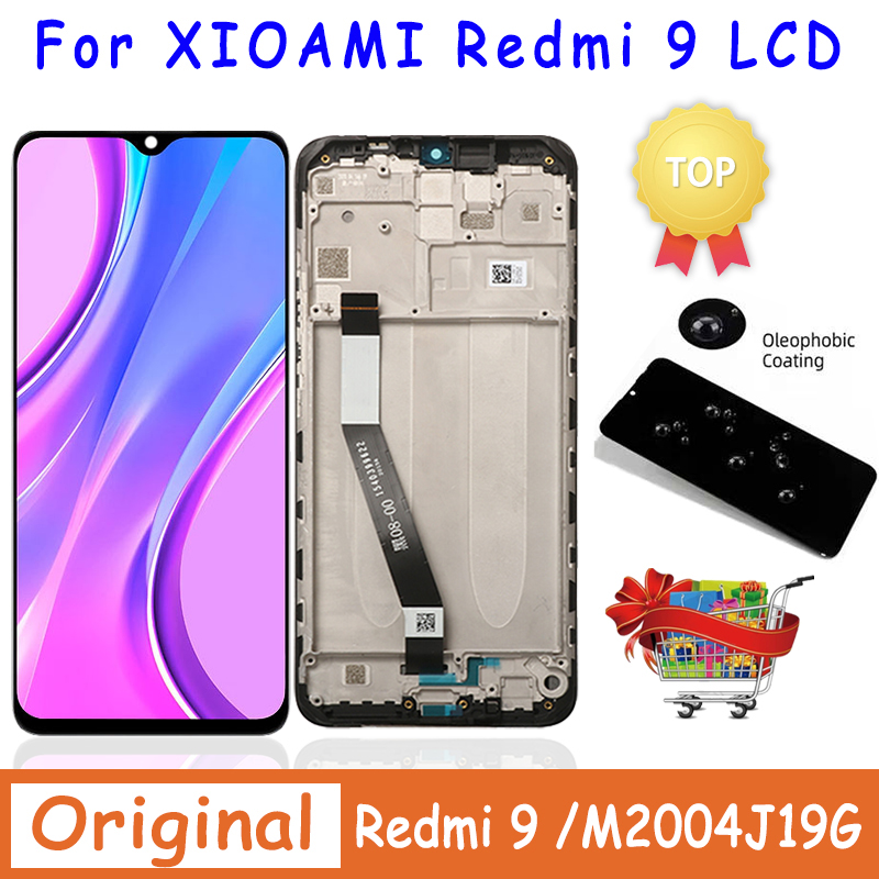 Ensemble Ã©cran tactile LCD, 6.53 pouces, pour Xiaomi Redmi 9 M2004J19G M2004J19C, original n° 1