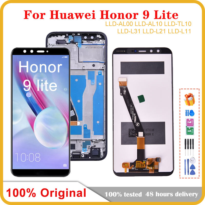 Ã‰cran pour Huawei Honor 9 Lite Ã©cran LCD avec cadre Ã©cran tactile assemblage Honor 9 Lite LLD-L31/L21/L11/AL0 remplacement d'Ã©cran n° 1