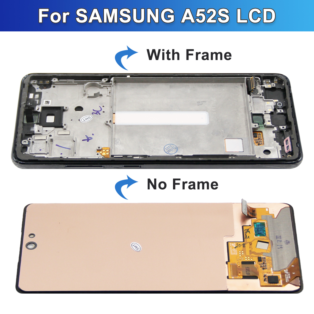 A52S LCD Haute QualitÃ© Pour Samsung Galaxy A52s 5G SM-A528B A528N LCD Ã‰cran Tactile Digitizer AssemblÃ©e Avec Cadre n° 4