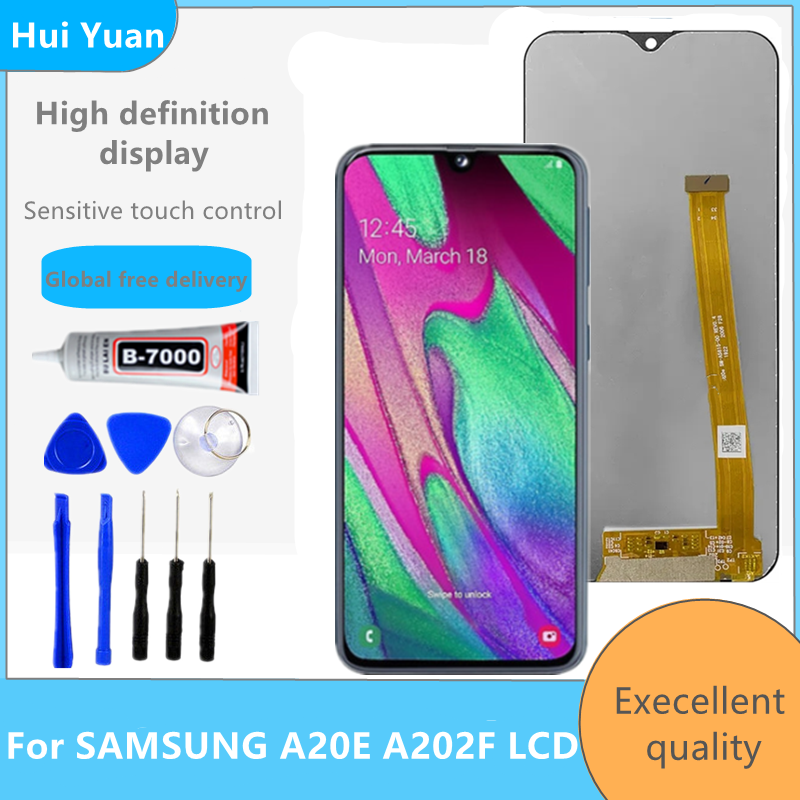 5.8 ; Original pour Samsung Galaxy A20e SM-A202F/DS LCD Ã©cran tactile avec cadre, pour Galaxy A202F affichage SM-A202K n° 1