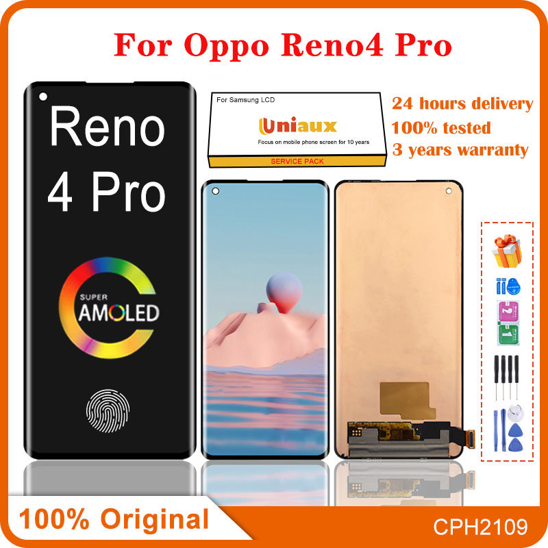 Écran LCD et Hébergements eur d'écran tactile pour Oppo Reno4 Pro, réparation d'affichage 5G, Original, 6.5 pouces, CPH2109 n° 1