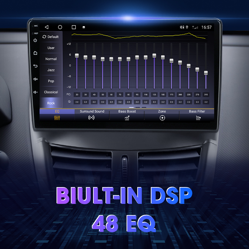 Autoradio Android 11, Navigation GPS, Carplay, Lecteur VidÃ©o, StÃ©rÃ©o, DVD, Ã‰cran IPS, 2Din, pour Voiture, 207 CC, 207CC (2006-2015) n° 4