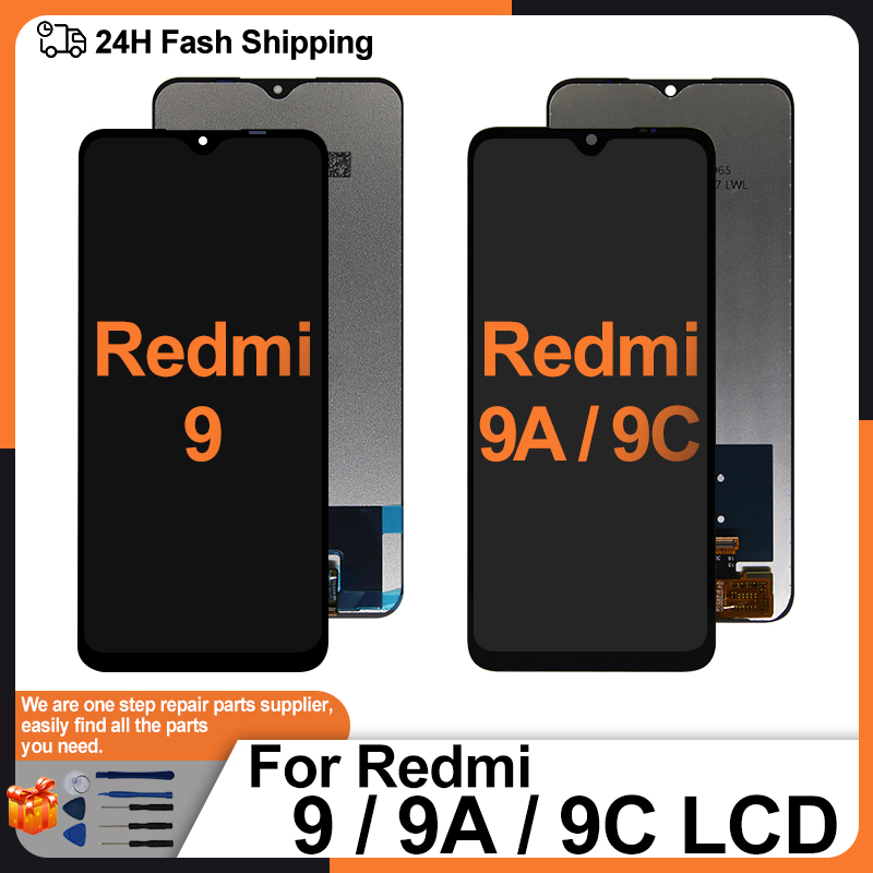 NumÃ©riseur d'Ã©cran tactile d'affichage Ã  cristaux liquides, piÃ¨ces de rechange pour Redmi 9A, M2006C3LG, M2006C3MG, 9C, M2004J19G, M2004J19C n° 1