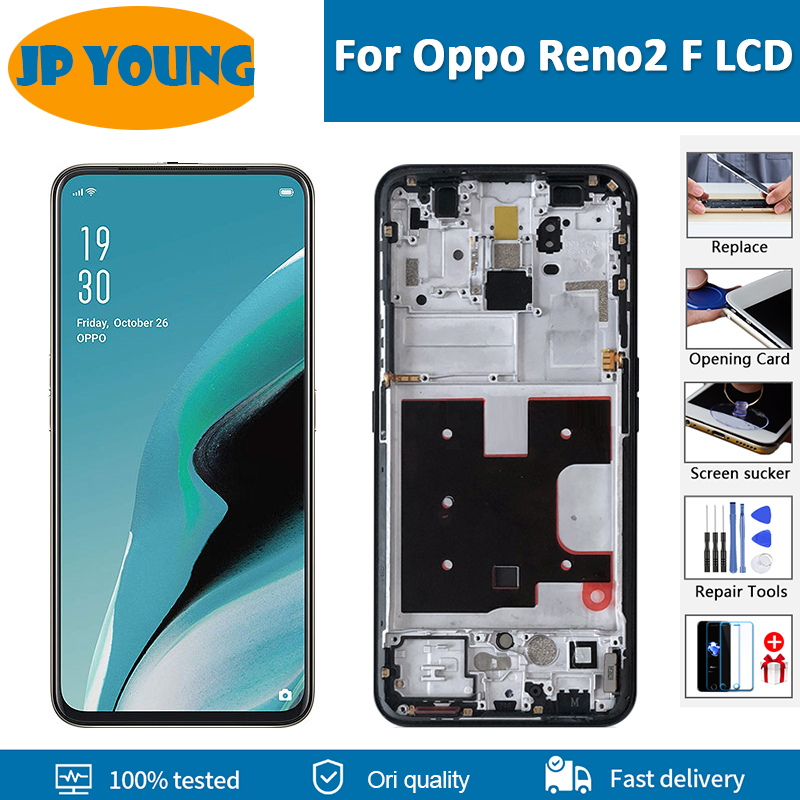 Bloc Ã©cran tactile LCD AMOLED de remplacement, pour Oppo Reno2 F, original, CPH1989 n° 1