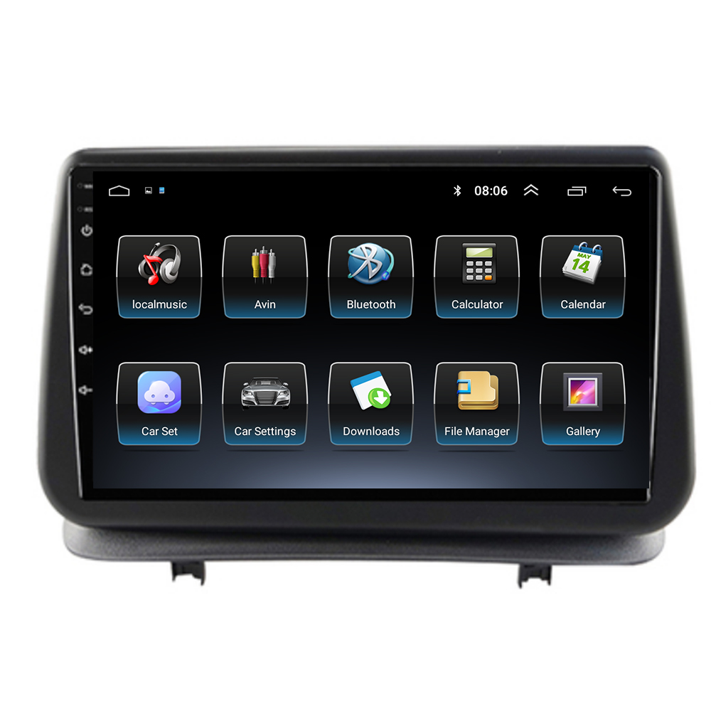 Autoradio Android 12, Navigation GPS, Lecteur VidÃ©o, StÃ©rÃ©o, 2DIN, Limitation, pour Voiture Renault Clio 3 (2005-2014) n° 4