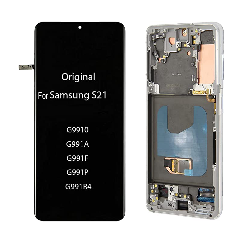 Original Super AMOLED pour Samsung Galaxy S21 5G LCD Affichage Remplacement avec Cadre pour Samsung SM-G991F G991U G991 n° 2