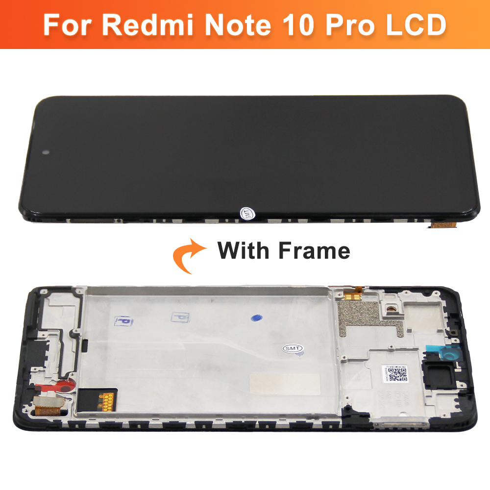 Ã‰cran LCD tactile numÃ©rique avec cadre pour Xiaomi Redmi Note 10 Pro, Verrerie, 6R, M210, 6G, 6.67 n° 4