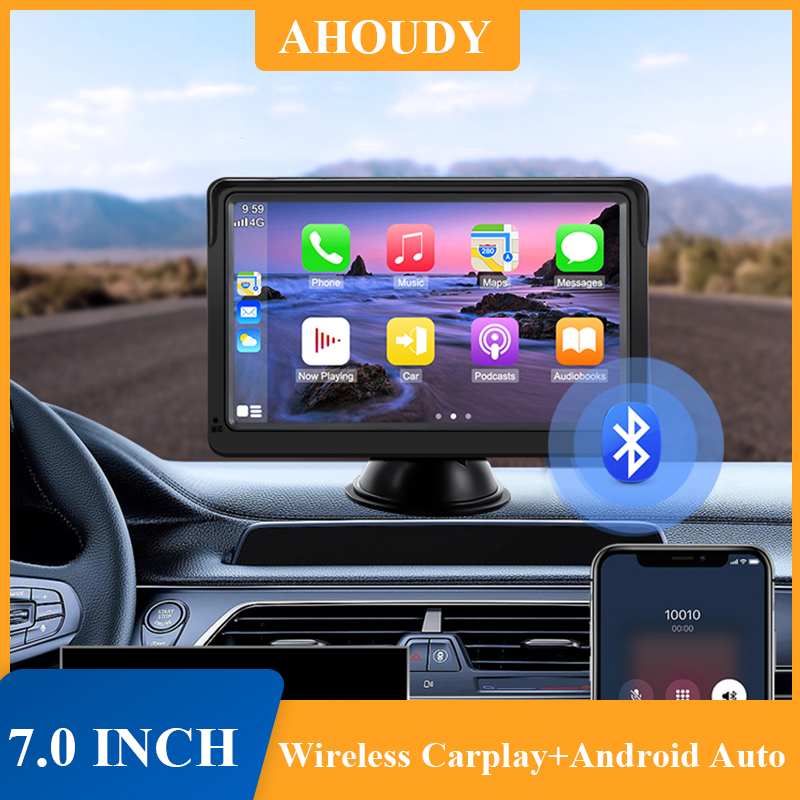 Lecteur vidÃ©o sans fil universel pour voiture, 5 autoradio, Apple CarPlay, Android Auto, Ã©cran tactile, adaptÃ© pour BMW, VW, KIA, 7 pouces n° 1