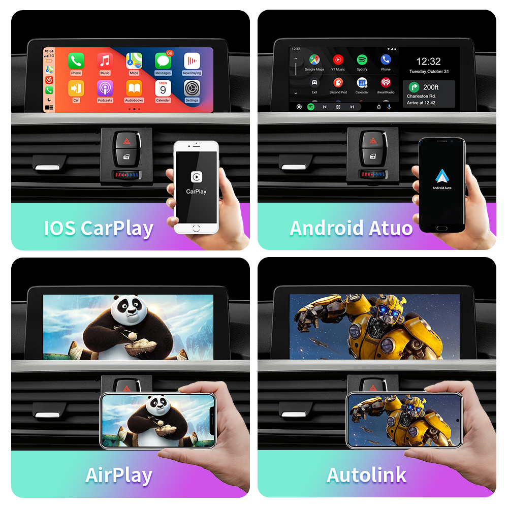 JUSTN183-Wireless Carplay Android Auto Mirror Link, AirPlay Tech Box Recoder, VW Volkswagen Touareg, RNS850, 2011 - 2015 n° 4