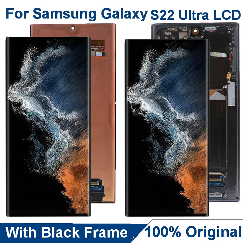 Écran d'origine pour Samsung Galaxy S22 Ultra 5G LCD SM-S908B S908U S908 AMOLED écran tactile verre Hébergements eur assemblée n° 1