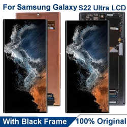 Écran d'origine pour Samsung Galaxy S22 Ultra 5G LCD SM-S908B S908U S908 AMOLED écran tactile verre Hébergements eur assemblée