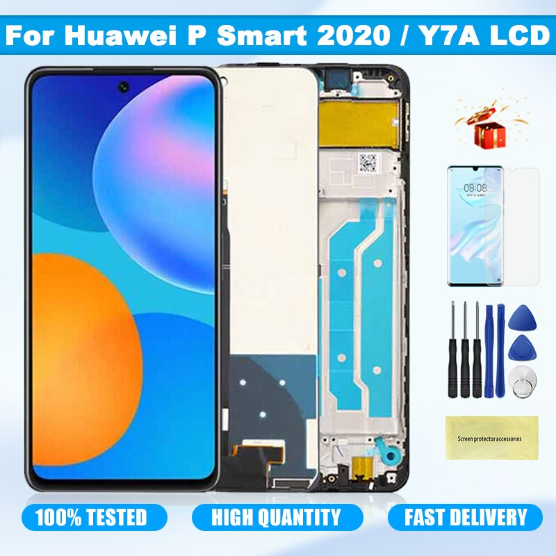 Nouvel Ã©cran LCD d'origine pour Huawei P Smart 2021 PPA-LX1 LX2 LCD Ã©cran tactile HÃ©bergements eur pour Huawei Y7A Honor X10 Lite assemblage n° 1