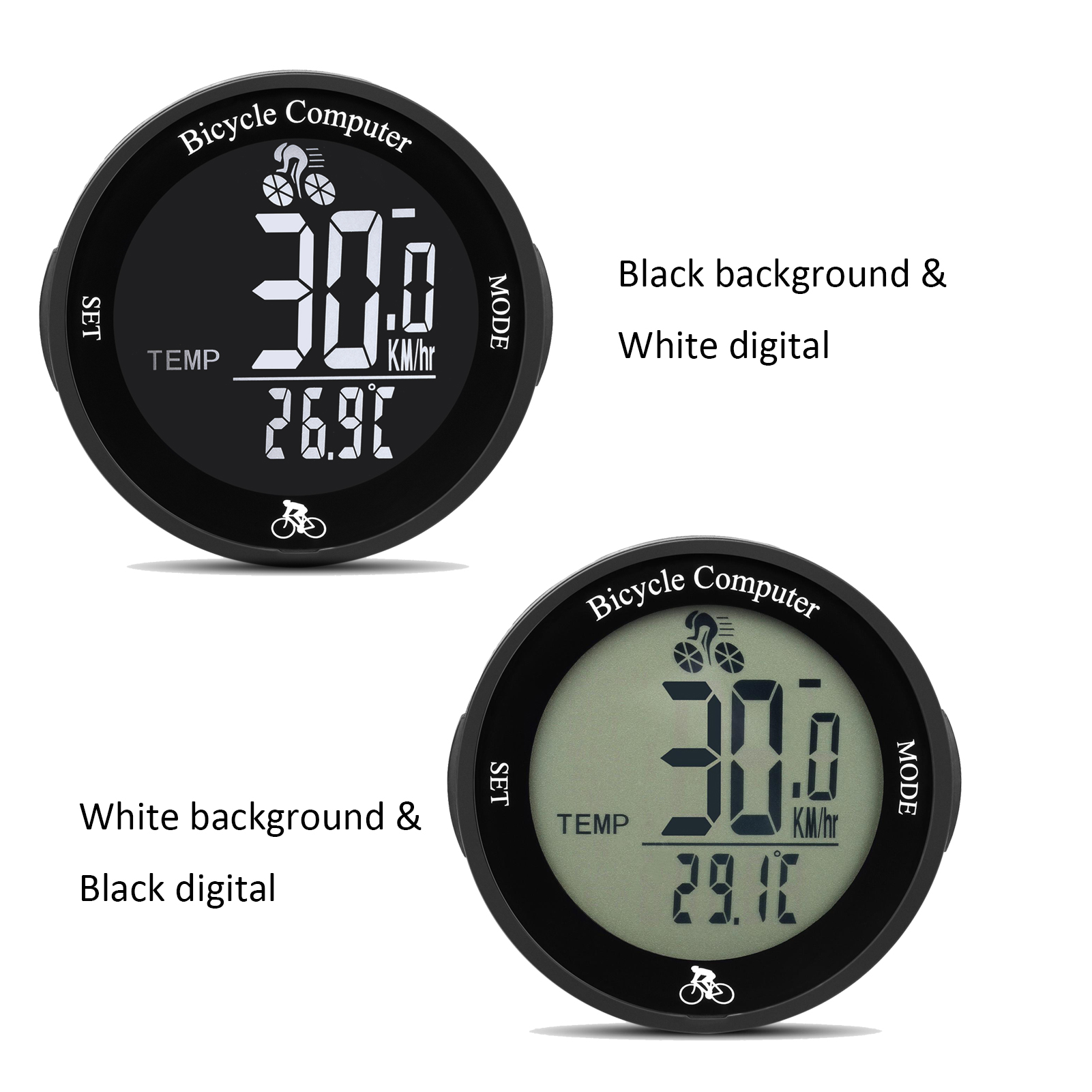 Compteur de vÃ©lo sans fil Ã©tanche, Ã©cran LCD multifonctionnel, compteur de vitesse, odomcirculation, vÃ©lo de montagne n° 3