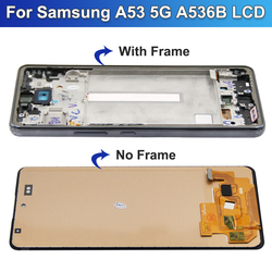 Ã‰cran tactile LCD avec chÃ¢ssis, 6.5 pouces, pour Samsung Galaxy A53 5G A536B A536U small picture n° 2