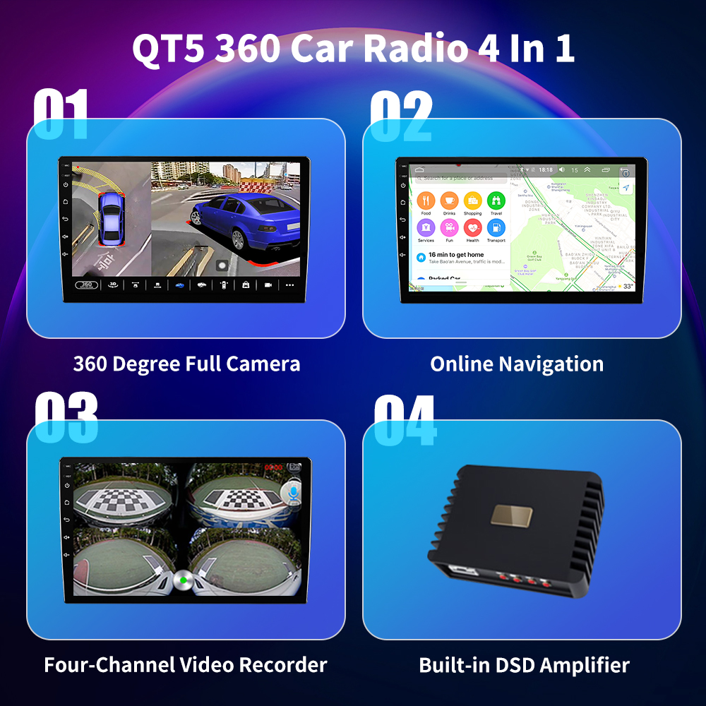 JUSTN183-Autoradio Android pour KIT 207 2006-2016, Navigation StÃ©rÃ©o, Limitation GPS, Lecteur VidÃ©o Carplay Sans Fil n° 3