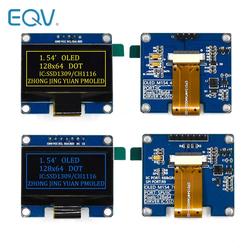 Ã‰cran LCD OLED Tech pour Ardu37, technologie d'affichage LED, interface Ã©ventuelles I IIC I2C, 4 broches, 7 broches, 1.54 pouces, 1.54 pouces, 12864x64, SSD1309