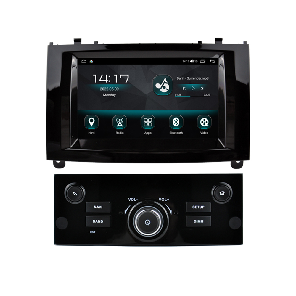 Autoradio Android 407, 4 Go/64 Go, Navigation GPS, DSP, DVD, Carplay, Ã‰cran Tactile, Lecteur LimitÃ©, pour Voiture KIT 2004 (2011-12.0) n° 1