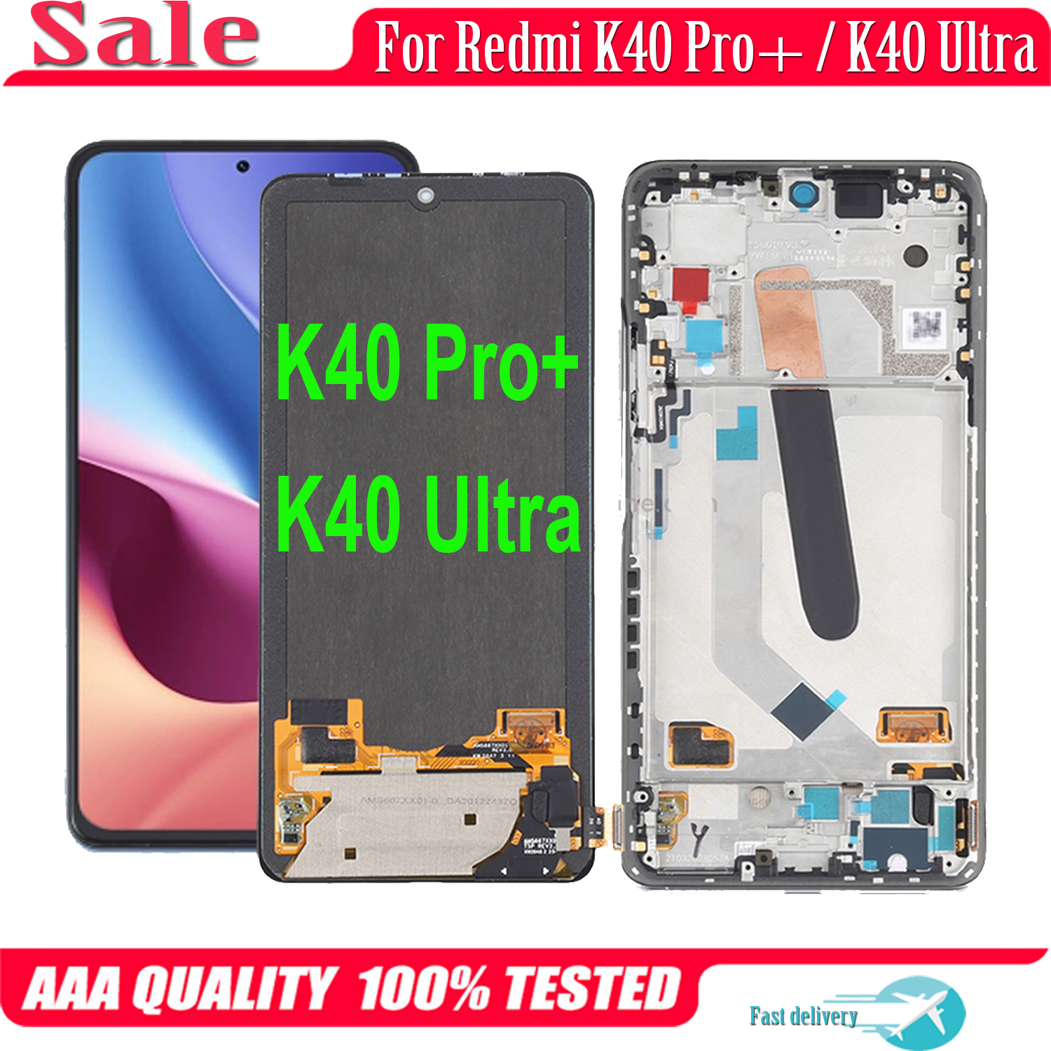 Ensemble Ã©cran tactile LCD AMOLED, pour Xiaomi Redmi K40 Pro Plus Ultra, 6.67 original n° 1