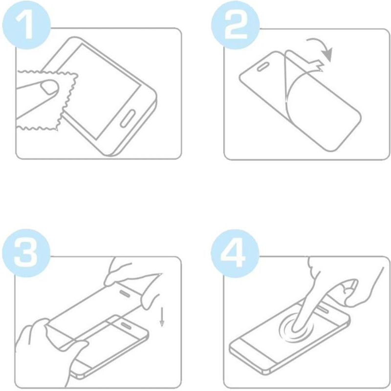 4 protecteurs d'écran compatibles avec Apple iPhone 12, verre trempé noir, 9H, pour Apple, avec Kit de nettoyage n° 5