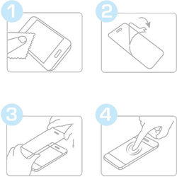 4 protecteurs d'écran compatibles avec Apple iPhone 12, verre trempé noir, 9H, pour Apple, avec Kit de nettoyage small picture n° 5