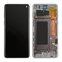 Elekworld-Écran tactile AMOLED de remplacement avec châssis, noir, pour Samsung Galaxy S10 5G S10 Plus S10e, 100% OEM small picture n° 2