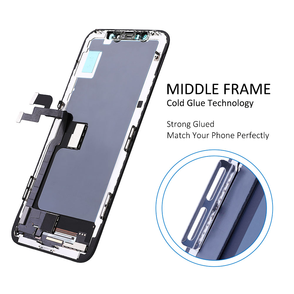 Elekworld-Ensemble Ã©cran tactile LCD 3D, pour iPhone X OLED XS MAX Poly 11 12 Pro 13 Mini 14 Plus n° 6