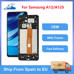 OEM pour Samsung Galaxy A12 A125F A125M LCD Ã©cran tactile numÃ©riseur assemblage Ã©cran LCD de remplacement piÃ¨ces de rÃ©paration avec cadeau small picture n° 1