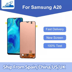 Ã‰cran tactile LCD AMOLED de remplacement, 6.4 pouces, Grade AA +, pour Samsung Galaxy A20 A205 SM-A205F small picture n° 1