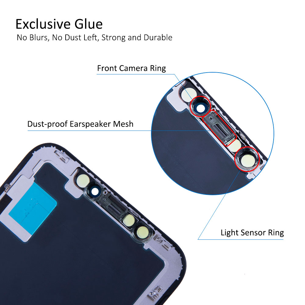 Ensemble Ã©cran tactile LCD 3D de remplacement, Grade AAA +++, sans Pixel mort, avec outils de rÃ©paration, pour iPhone X 10 n° 4