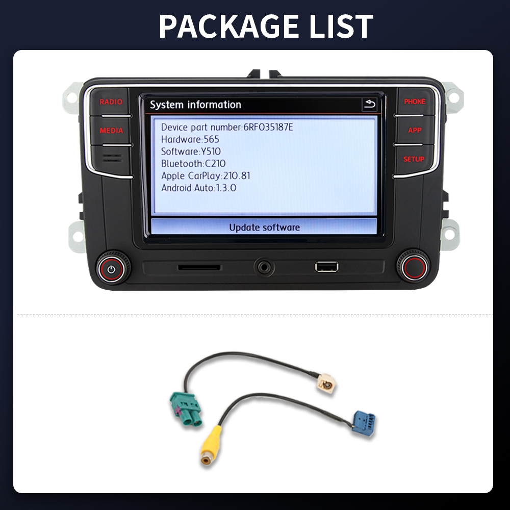 Noname autoradio Android Auto Carplay MIB RCD330 RCD340G 6RF 035 187E pour VW Golf 5 6 Jetta MK5 MK6 Passat B6 B7 Polo CC Tiguan n° 6