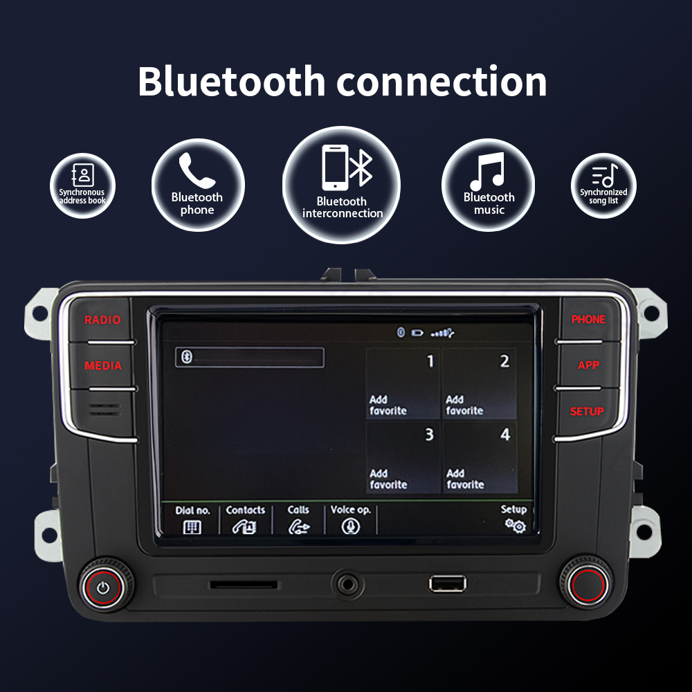 Noname autoradio Android Auto Carplay MIB RCD330 RCD340G 6RF 035 187E pour VW Golf 5 6 Jetta MK5 MK6 Passat B6 B7 Polo CC Tiguan n° 4